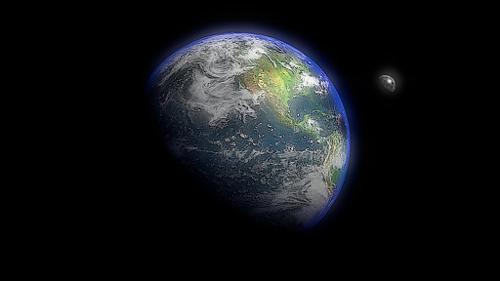 Earth and moon preview image